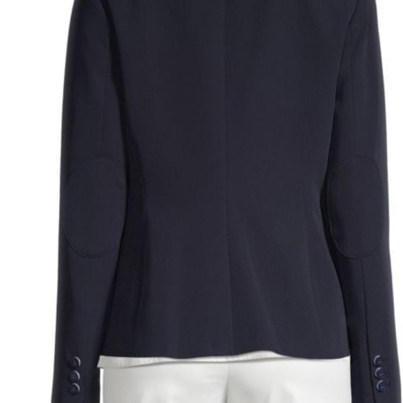 TOMMY HILFIGER Striped Roll Cuff Blazer Navy Blue Size 14 - Picture 3 of 10